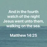 didn't I walk on the water