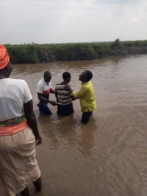 baptismin in the name of Jesus Christ