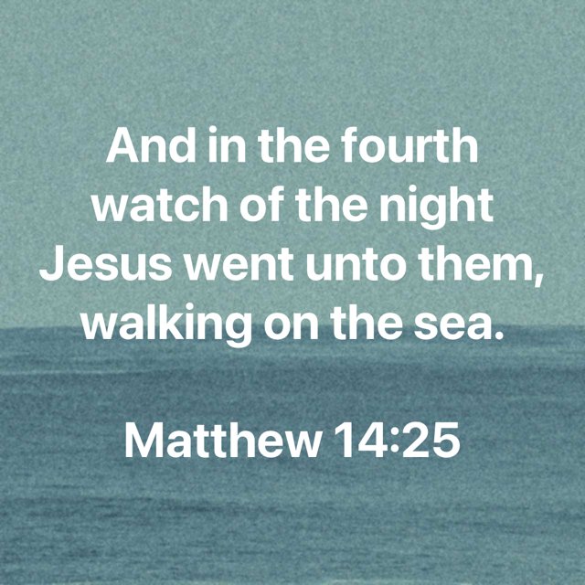 didn't I walk on the water